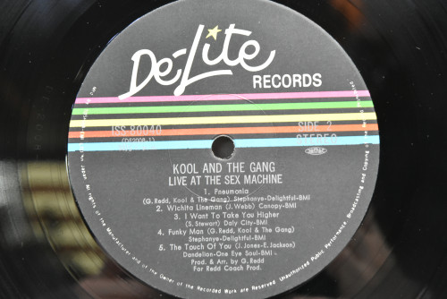 Kool And The Gang - Live At The Sex Machine ㅡ 중고 수입 오리지널 아날로그 LP