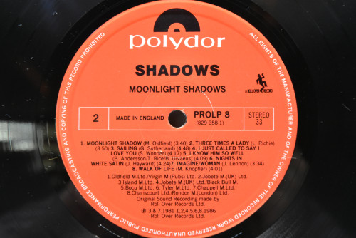The Shadows - Moonlight Shadows ㅡ 중고 수입 오리지널 아날로그 LP