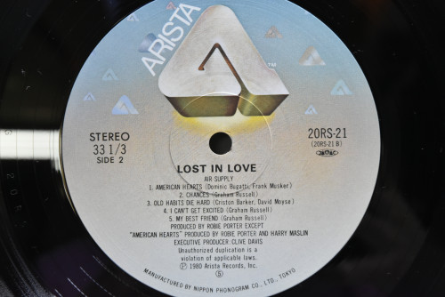 Air Supply - Lost In Love /The One That You Love ㅡ 중고 수입 오리지널 아날로그 LP