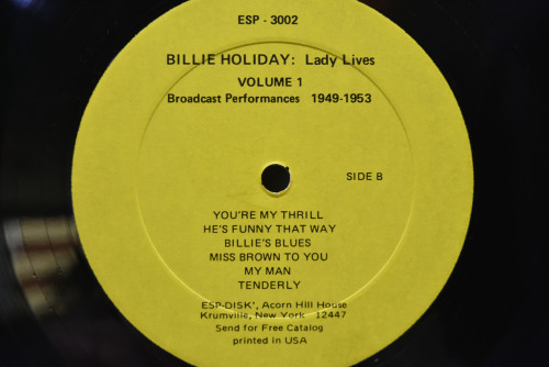 Billie Holiday [빌리 홀리데이] - Broadcast Performances Volume 1 - 중고 수입 오리지널 아날로그 LP