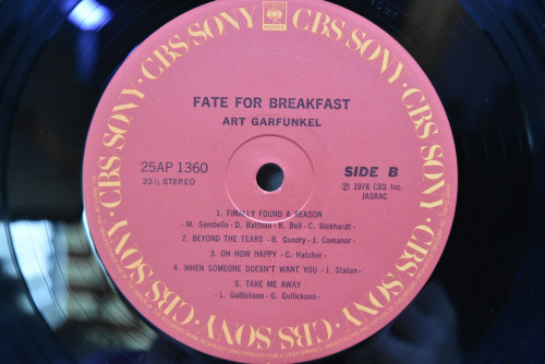 Art Garfunkel - Fate For Breakfast ㅡ 중고 수입 오리지널 아날로그 LP