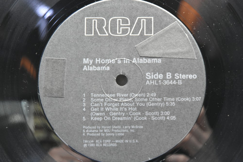 Alabama - My Home&#039;s In Alabama ㅡ 중고 수입 오리지널 아날로그 LP