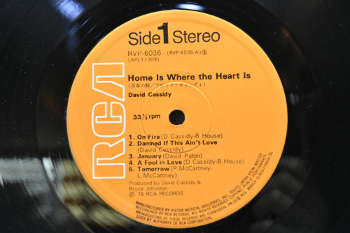 David Cassody - Home Is Where The Heart Is ㅡ 중고 수입 오리지널 아날로그 LP