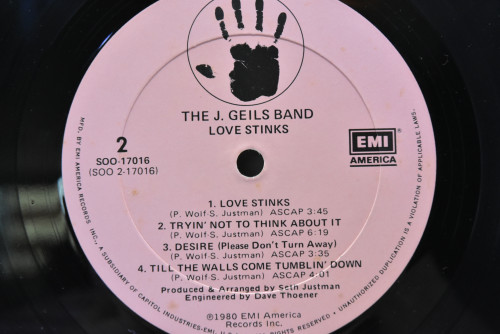 The J. Geils Band - Love Stinks ㅡ 중고 수입 오리지널 아날로그 LP