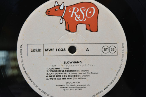 Eric Clapton - Slowhand ㅡ 중고 수입 오리지널 아날로그 LP