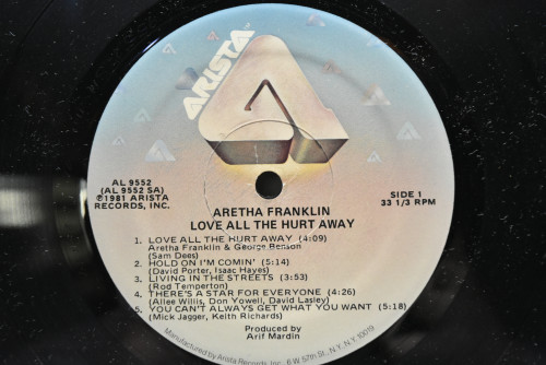 Aretha Franklin - Love All The Hurt Away ㅡ 중고 수입 오리지널 아날로그 LP