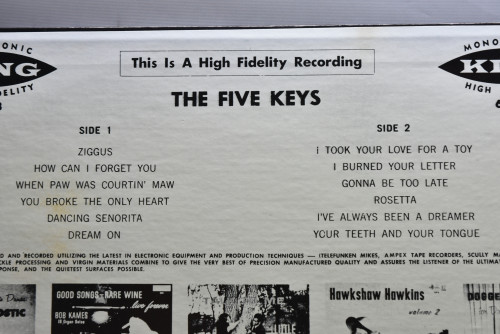 The Five Keys- The Five Keys ㅡ 중고 수입 오리지널 아날로그 LP