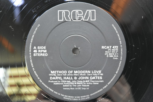Daryl Hall &amp; John Oates - Method Of Modern Love ㅡ 중고 수입 오리지널 아날로그 LP