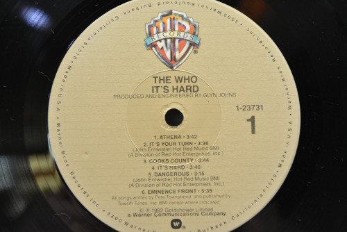 The Who - It&#039;s Hard ㅡ 중고 수입 오리지널 아날로그 LP
