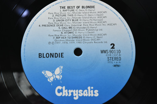 Blondie - The Best Of Blondie ㅡ 중고 수입 오리지널 아날로그 LP