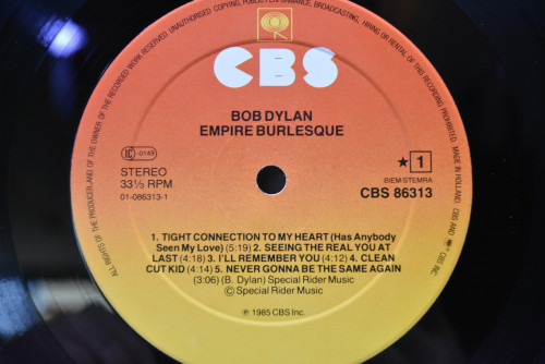Bob Dylan - Empire Burlesque ㅡ 중고 수입 오리지널 아날로그 LP