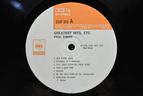 Paul Simon - Greatest Hits, Etc. ㅡ 중고 수입 오리지널 아날로그 LP