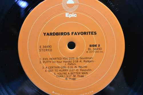 Yardbirds - Favorites ㅡ 중고 수입 오리지널 아날로그 LP