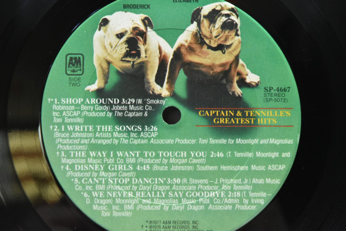 Captain &amp; Tennille - Greatest Hits ㅡ 중고 수입 오리지널 아날로그 LP