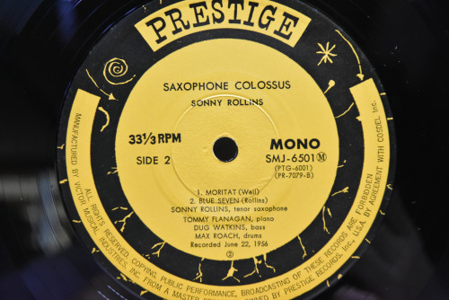 Sonny Rollins - Saxophone Colossus - 중고 수입 오리지널 아날로그 LP