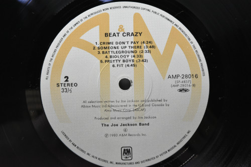 Joe Jackson Band [조 잭슨] - Beat Crazy ㅡ 중고 수입 오리지널 아날로그 LP