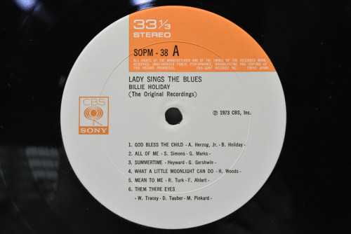 Billie Holiday ‎- Lady Sings The Blues - 중고 수입 오리지널 아날로그 LP