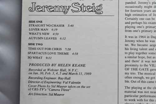 Bill Evans With Jeremy Steig - What&#039;s New  - 중고 수입 오리지널 아날로그