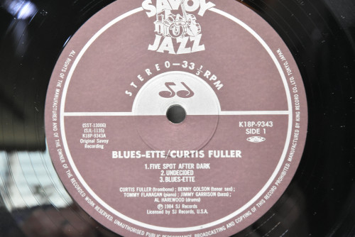 Curtis Fuller&#039;s Quintet [커티스 플러] - Blues Ette - 중고 수입 오리지널 아날로그 LP