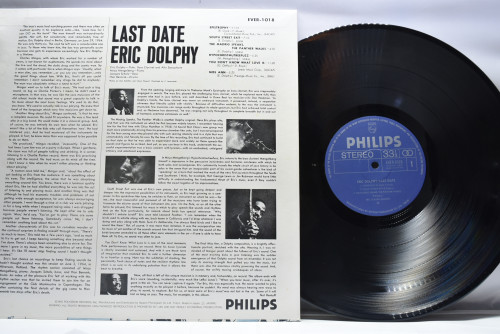 Eric Dolphy [에릭 돌피] - Last Date - 중고 수입 오리지널 아날로그 LP