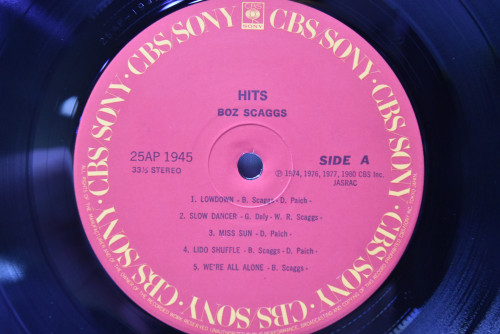 Boz Scaggs [보즈 스캑스] - Hits! ㅡ 중고 수입 오리지널 아날로그 LP