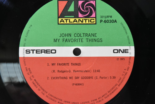John Coltrane [존 콜트레인] - My Favorite Things - 중고 수입 오리지널 아날로그 LP