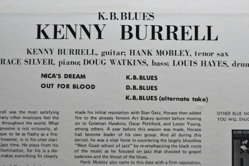 Kenny Burrell [케니 버렐] - K.B. Blues  - 중고 수입 오리지널 아날로그 LP