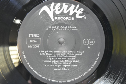 Astrud Gilberto [아스트루드 질베르토] ‎- The Best Of Astrud Gilberto - 중고 수입 오리지널 아날로그 LP