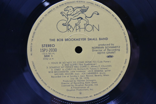 Bob Brookmeyer [밥 브룩메이어] ‎- The Bob Brookmeyer Small Band - 중고 수입 오리지널 아날로그 LP