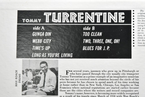 Tommy Turrentine [토미 터렌타인] ‎- Tommy Turrentine - 중고 수입 오리지널 아날로그 LP