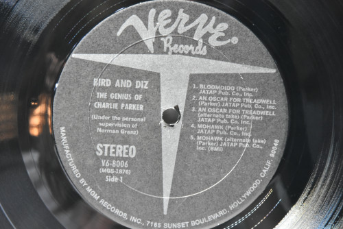 Chaelie Parker And Dizzy Gillespie [찰리 파커, 디지 길레스피] ‎- Bird And Diz - 중고 수입 오리지널 아날로그 LP