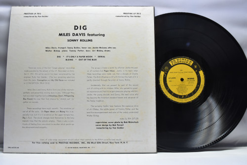 Miles Davis Featuring Sonny Rollins [마일스 데이비스, 소니 롤린스] - Dig - 중고 수입 오리지널 아날로그 LP