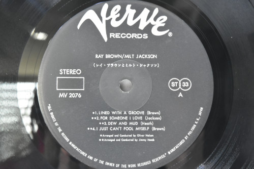 Ray Brown, Milt Jackson [레이 브라운, 밀트 잭슨] ‎- Ray Brown / Milt Jackson - 중고 수입 오리지널 아날로그 LP