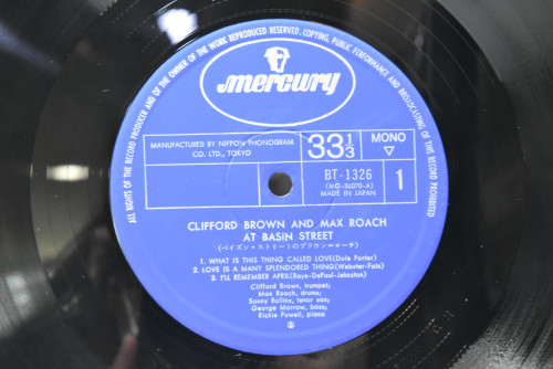 Clifford Brown And Max Roach [클리포드 브라운, 맥스 로치] - At Basin Street - 중고 수입 오리지널 아날로그 LP