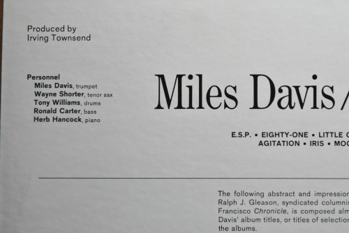 Miles Davis [마일스 데이비스] - E.S.P. - 중고 수입 오리지널 아날로그 LP