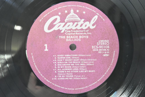 The Beach Boys [비치 보이스] - Ballads ㅡ 중고 수입 오리지널 아날로그 LP