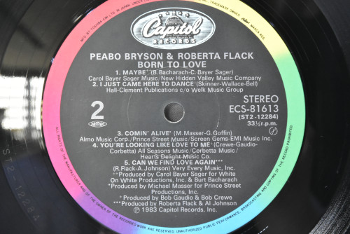 Peabo Bryson / Roberta Flack [피보 브라이슨 / 로버타 플랙] - Born To Love ㅡ 중고 수입 오리지널 아날로그 LP