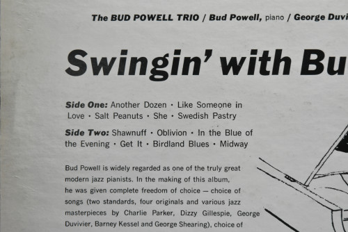 Bud Powell [버드 파웰]- Swingin&#039; With Bud - 중고 수입 오리지널 아날로그 LP