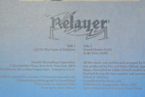 Yes [예스] - Relayer - 중고 수입 오리지널 아날로그 LP