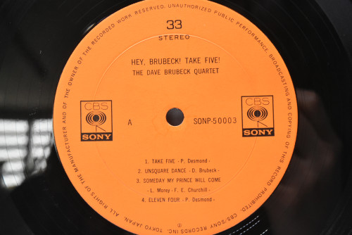The Dave Brubeck Quartet [데이브 브루벡]- Hey Brubeck, Take Five - 중고 수입 오리지널 아날로그 LP