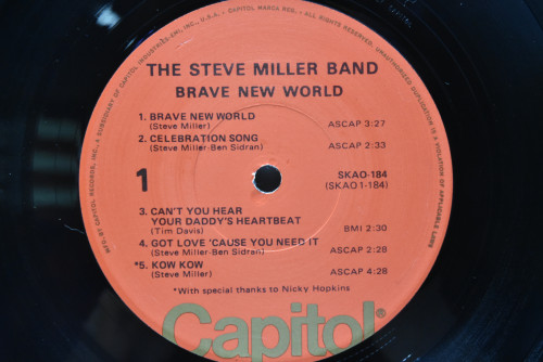 The Steve Miller Band [스티브 밀러 밴드] - Brave New World ㅡ 중고 수입 오리지널 아날로그 LP