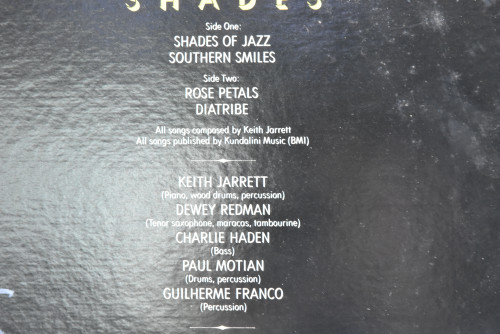 Keith Jarrett [키스 자렛] ‎- Shades - 중고 수입 오리지널 아날로그 LP