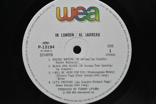 Al Jarreau [알 재로] - In London ㅡ 중고 수입 오리지널 아날로그 LP