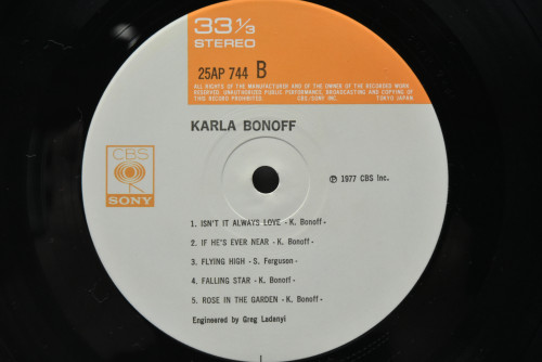 Karla Bonoff [칼라 보노프] - Karla Bonoff - 중고 수입 오리지널 아날로그 LP