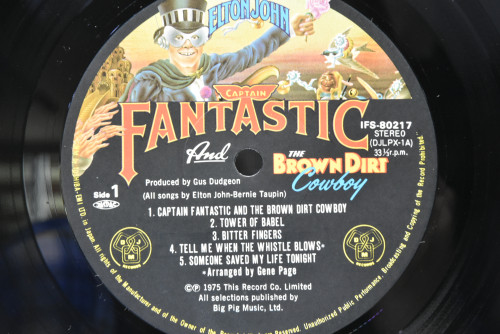 Elton John [엘튼 존] - Captain Fantastic And The Brown Dirt Cowboy ㅡ 중고 수입 오리지널 아날로그 LP