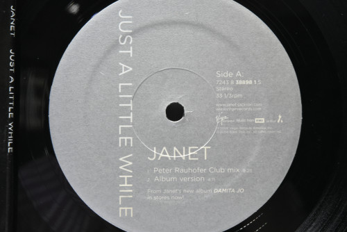 Janet Jackson [자넷 잭슨] - Just A Little Whlie ㅡ 중고 수입 오리지널 아날로그 LP