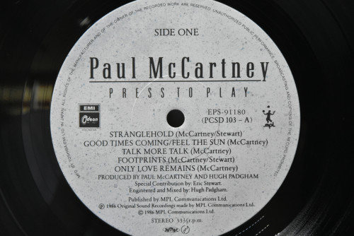 Paul McCartney [폴 맥카트니] - Press To Play ㅡ 중고 수입 오리지널 아날로그 LP