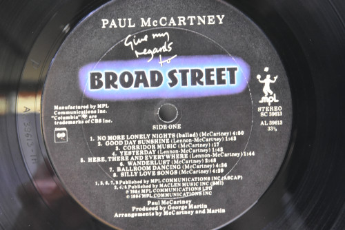 Paul McCartney [폴 매카트니] - Give My Regards To Broad Street ㅡ 중고 수입 오리지널 아날로그 LP