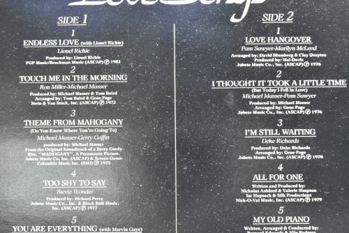 Diana Ross [다이애나 로스] - Love Songsㅡ 중고 수입 오리지널 아날로그 LP
