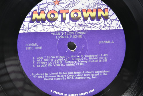 Lionel Richie [라이오넬 리치] - Can&#039;t Slow Down ㅡ 중고 수입 오리지널 아날로그 LP